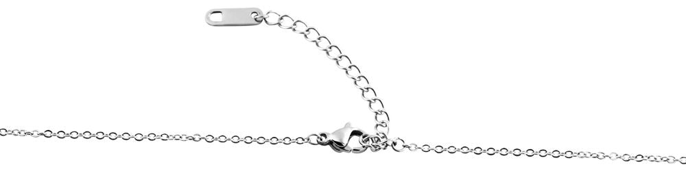 Akzent Edelstahl Damen Ankerkette mit Anhänger, Länge: 45 cm / Stärke: 2 mm
